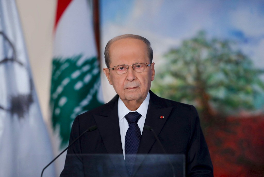 Le président de la République Libanaise, Michel Aoun (Stringer/Dalat et Nohra/AFP)