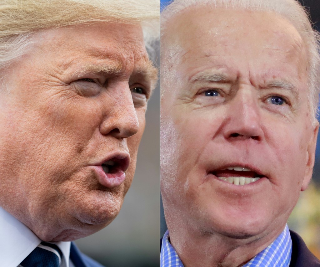 Donald Trump pour les Républicains et Joe Biden pour les Démocrates s’affronteront jusqu’au 3 novembre, date de l’élection présidentielle (Photo, Saul LOEB/AFP).