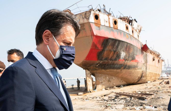 Le Premier ministre italien, Giuseppe Conte, au chevet du Liban