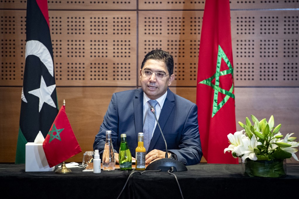 Nasser Bourita, ministre marocain des Affaires étrangères et de la Coopération internationale (Fadel Senna/AFP)