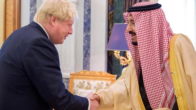 G20: Le roi Salman s'entretient avec Johnson