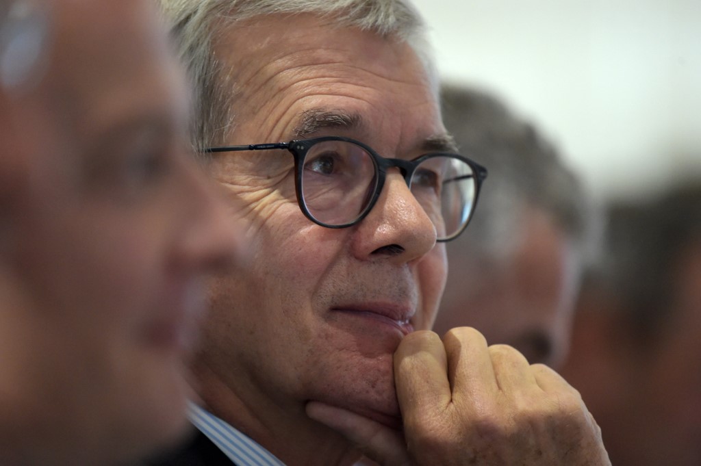 Le président de Suez, Philippe Varin (Photo, Eric PIERMONT/AFP).