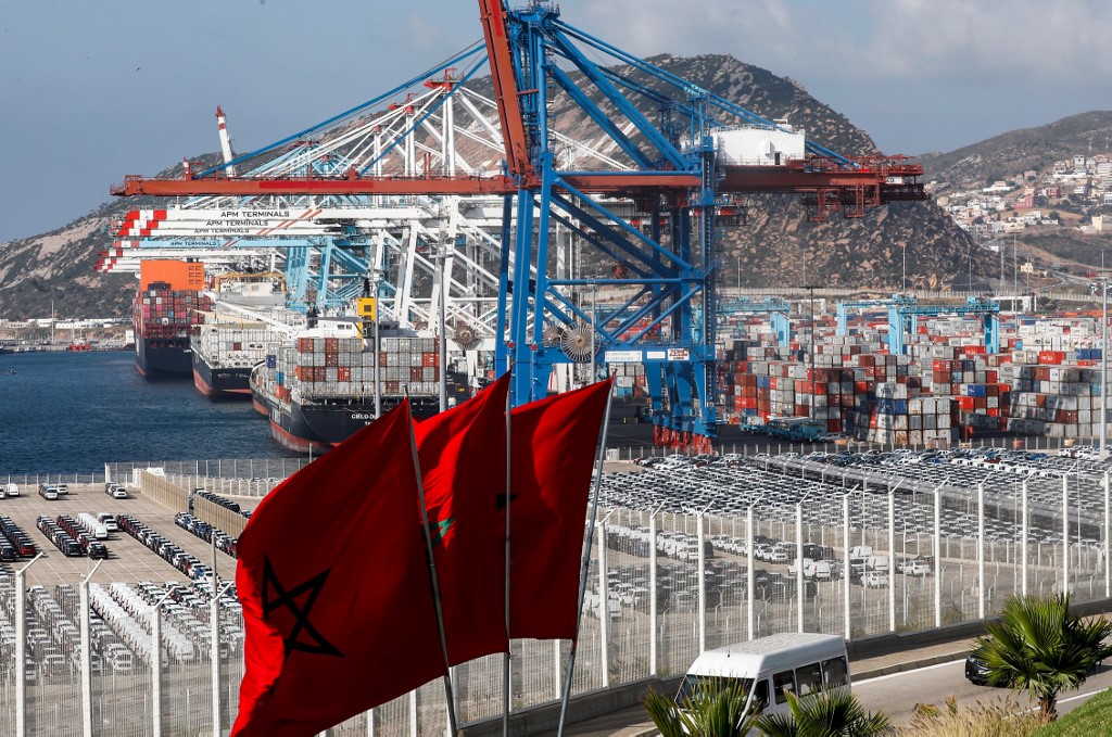 Les containers du port de Tanger, au Maroc (Photo, AFP).