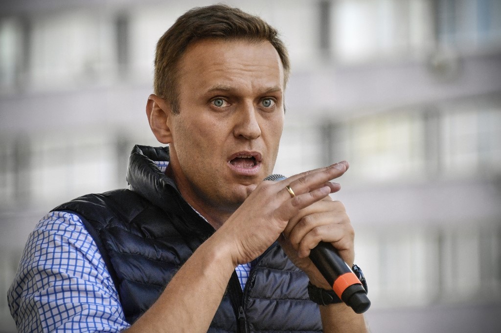 Le principal opposant politique russe, Alexeï Navalny, va mieux (Photo, Alexander NEMENOV/AFP).