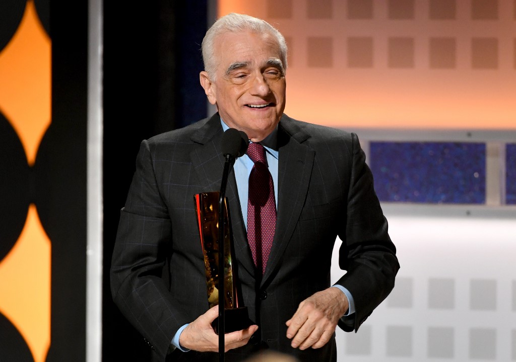 Martin Scorsese recevant le prix de meilleur réalisateur pour son film « The Irishman » en janvier (Photo, Kevin WINTER/GETTY IMAGES via AFP).