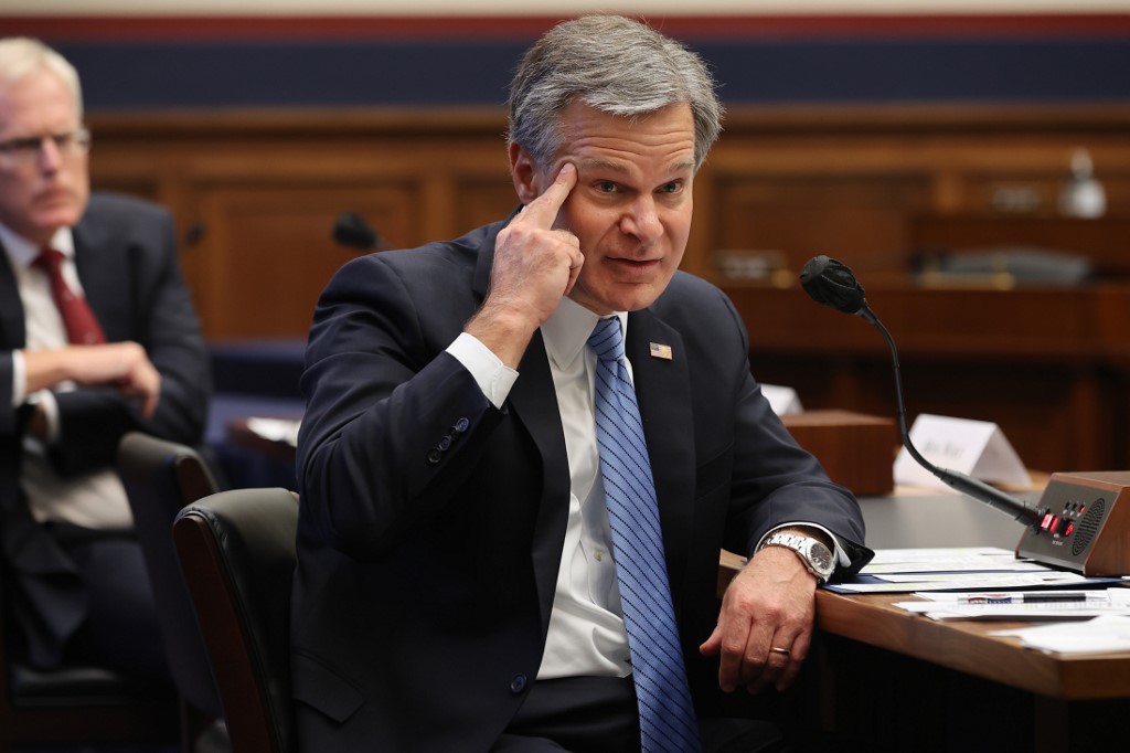 Le grand problème c'est la Chine, affirme Trump, « Le fait que Wray ne le dise pas, cela me contrarie » (Photo, AFP).