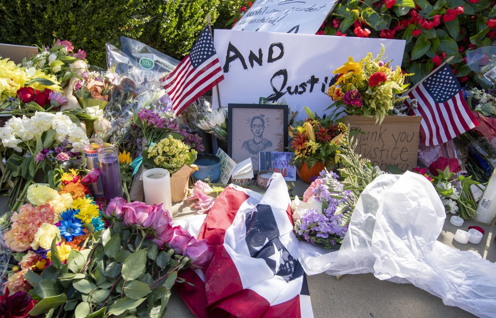 Hommages à Ruth Bader Ginsburg. (AFP)