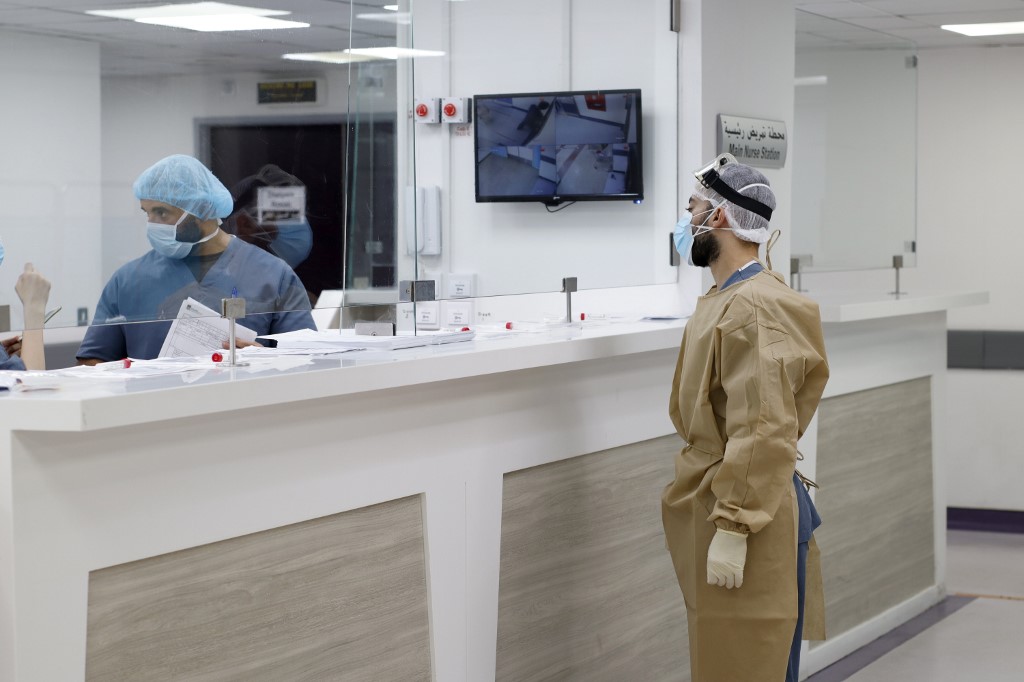 Directeur de l'hôpital universitaire Rafic Hariri, un établissement public en première ligne dans la lutte contre le nouveau coronavirus, le docteur Firass Abiad s'est alarmé samedi de l'augmentation du nombre de cas. (AFP)