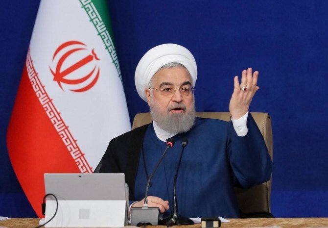 Le président iranien Hassan Rohani a accusé samedi les Etats-Unis d'être responsables de « tous les crimes et les pressions » contre la République islamique (AFP)