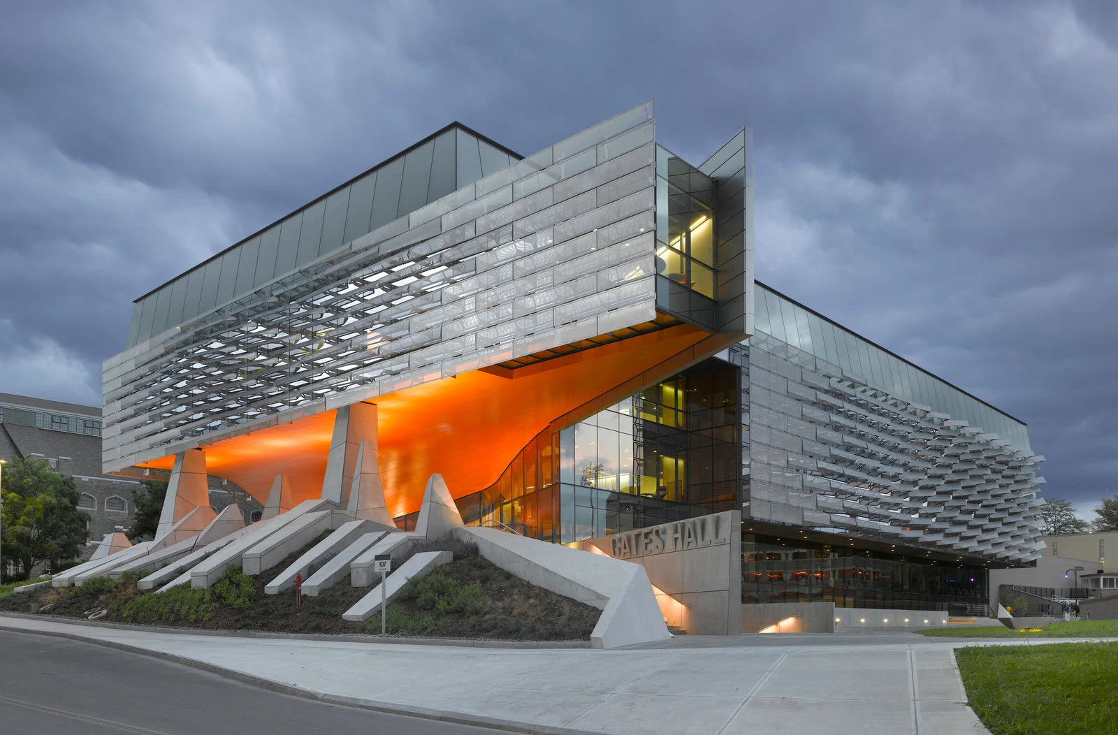 4. Bill & Melinda Gates Hall de l'Université Cornell à Ithaca, États-Unis. (Morphosis Architects)