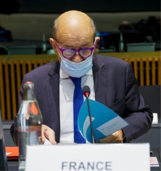 Ministre de l'Europe et des affaires étrangères de la France Jean-Yves Le Drian. (AFP)