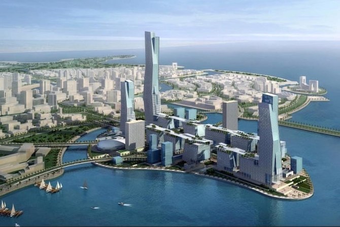 An illustration of Neom, which will be built in Saudi Arabia’s Tabuk province. (Courtesy Neom.com) (AN)