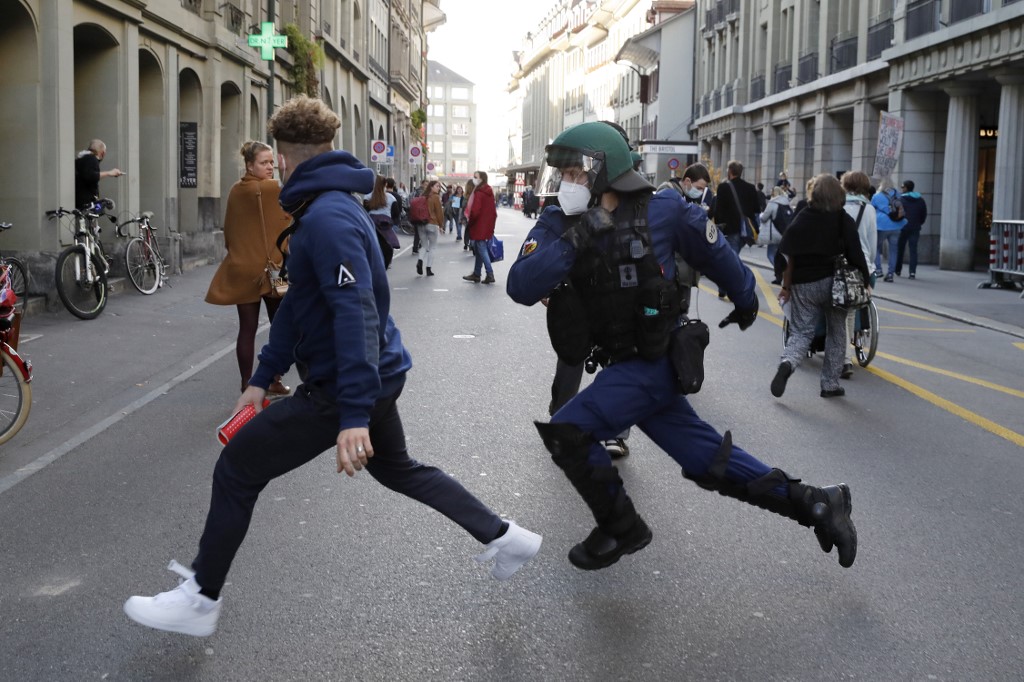 La France est reconfinée depuis vendredi 00H00 (23H00 GMT jeudi). (AFP)
