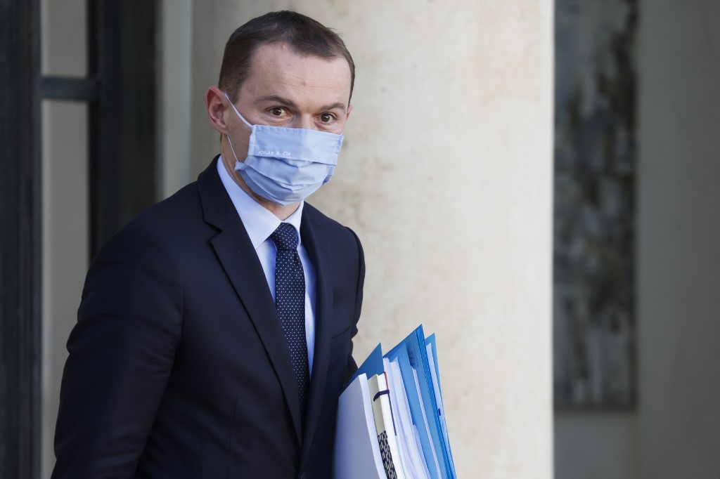 Le ministre français de l'action publique et des comptes Olivier Dussopt. (AFP)