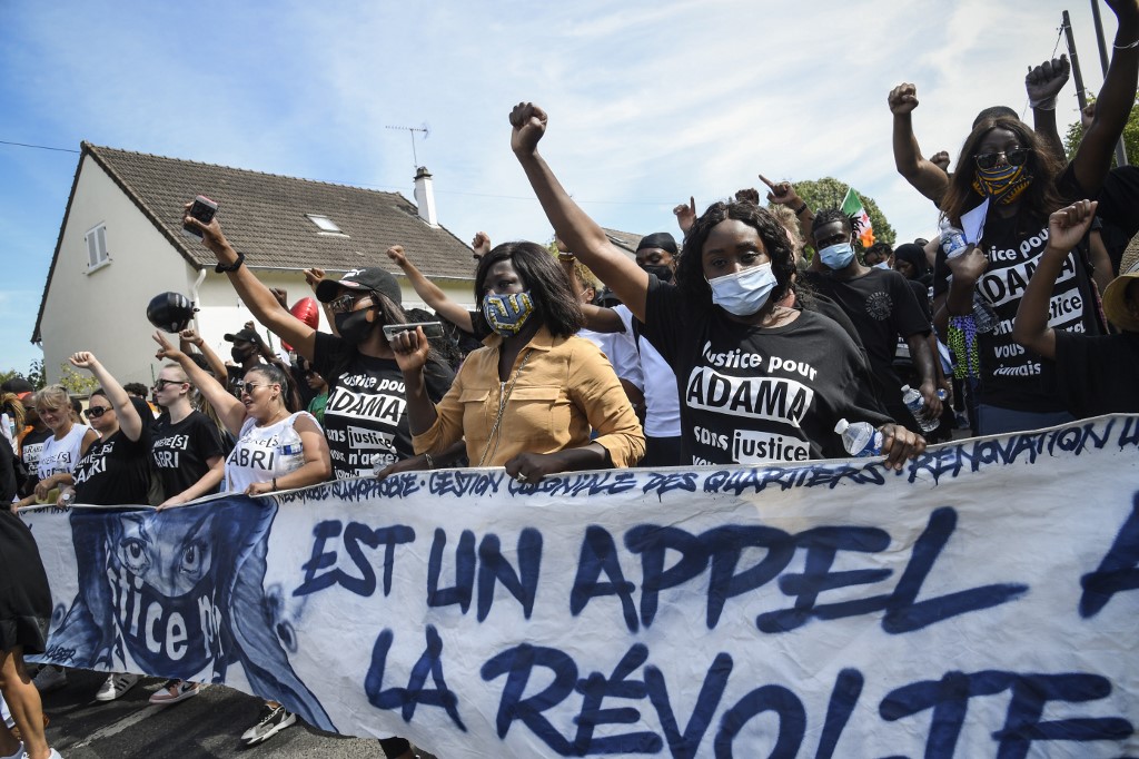 Manifestation en hommage à Adama Traoré. (AFP)
