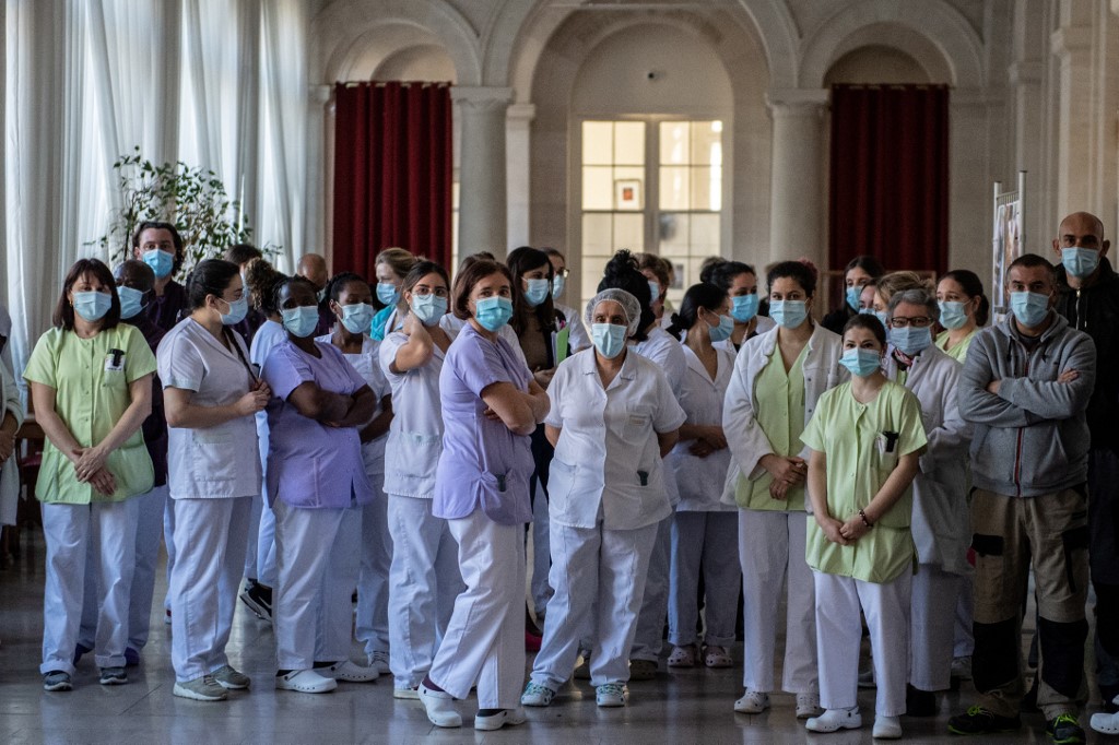 Personnel médical en région IDF. (AFP)