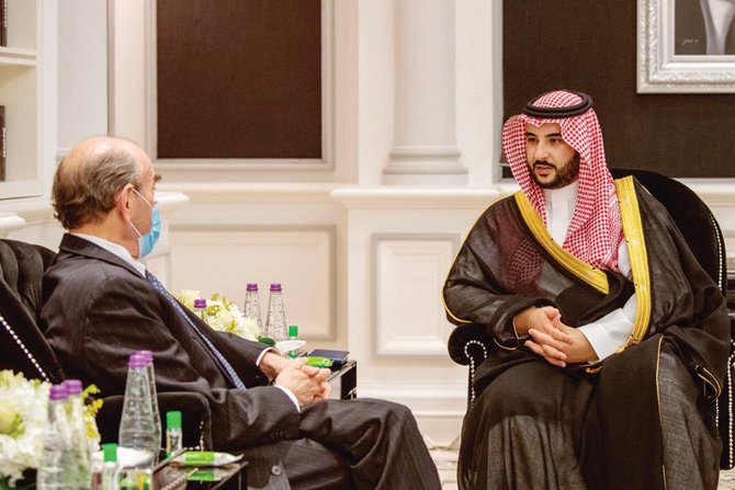 Le prince Khalid ben Salman ben Abdel Aziz a reçu Elliott Abrams. (SPA)