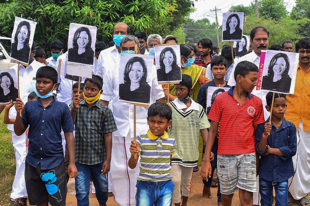 Kamala Harris, vice-présidente élue des US, inspire espoir et rêves dans son pays ancestral, l'Inde