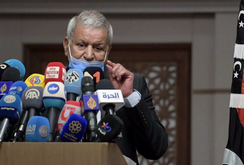 Le président du comité de l'accord politique libyen, membre du Haut Conseil d'État Bachir El Haouch. (AFP)