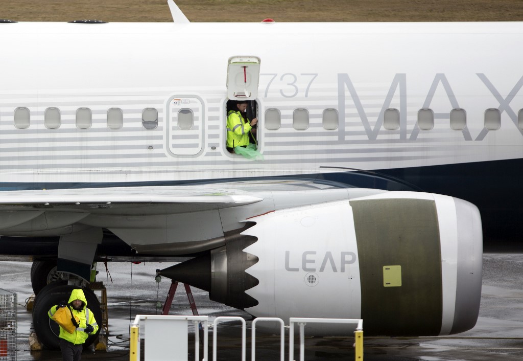 Un Boeing 737 MAX sur le tarmac de l'usine Boeing Renton à Renton, Washington. (AFP)