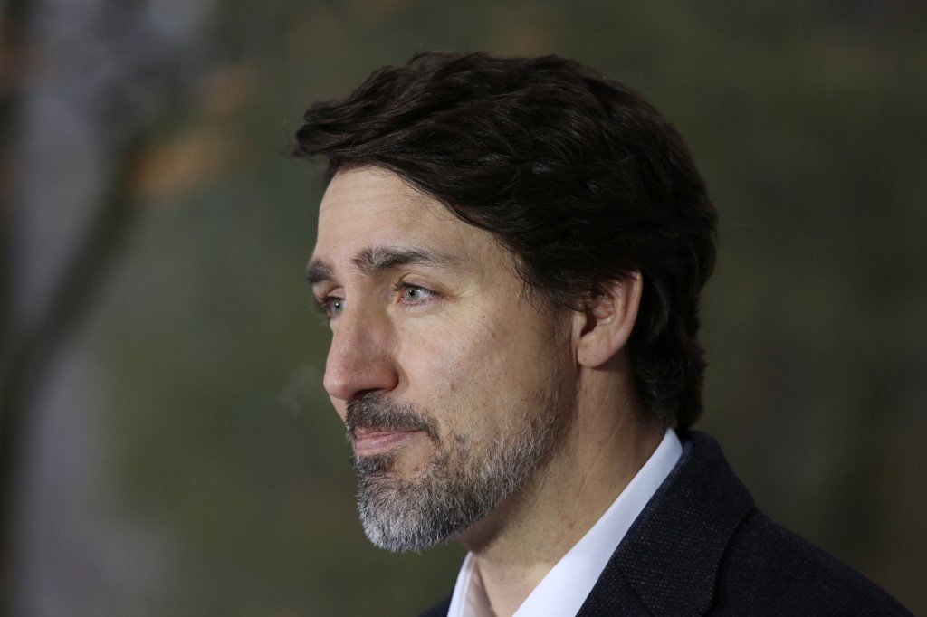 Justin Trudeau : "ce sera aux Canadiens de choisir des gouvernements qui sont sérieux dans la lutte contre les changements climatiques". (AFP)