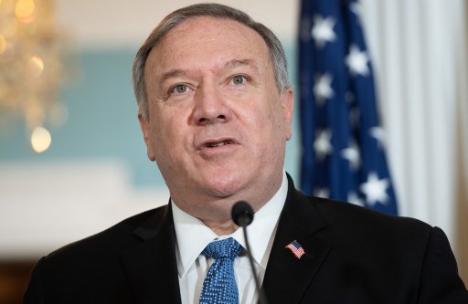 Le secrétaire d'État américain Mike Pompeo a évoqué la campagne de pression sur le régime iranien lors de sa rencontre avec le ministre koweïtien des Affaires étrangères en début de semaine. (AFP)