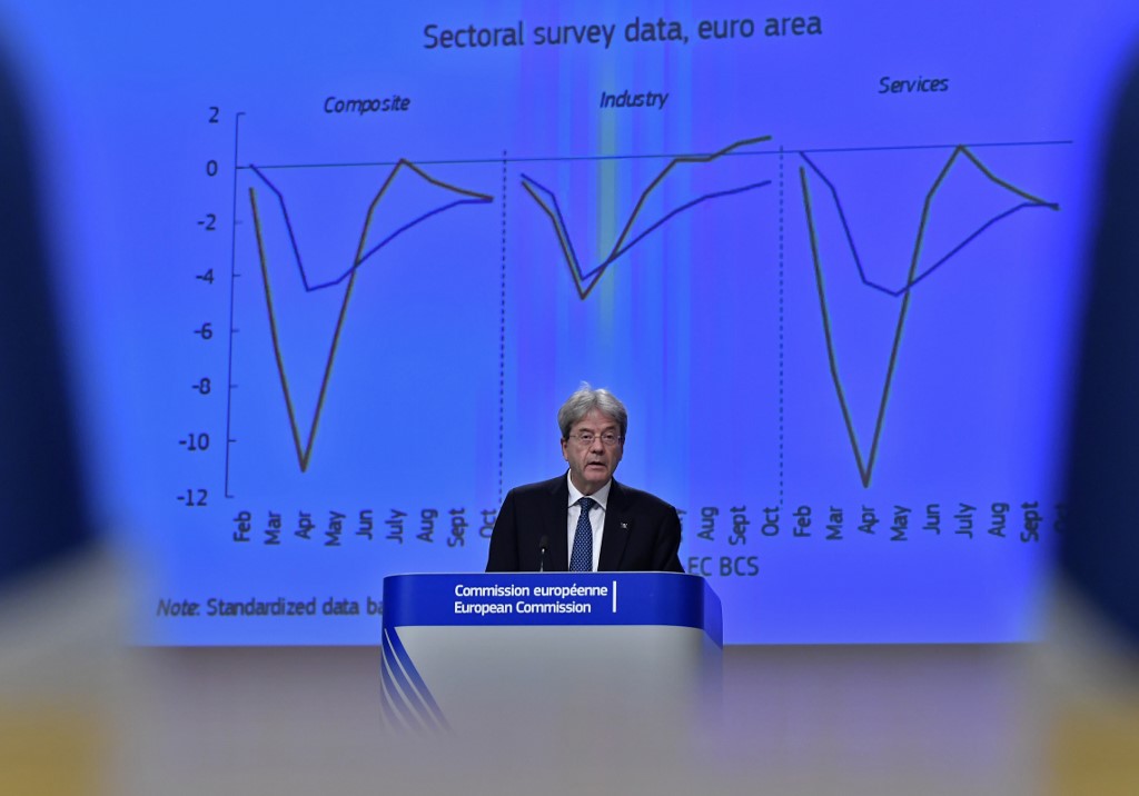 Le commissaire européen à l'économie Paolo Gentiloni. (AFP)