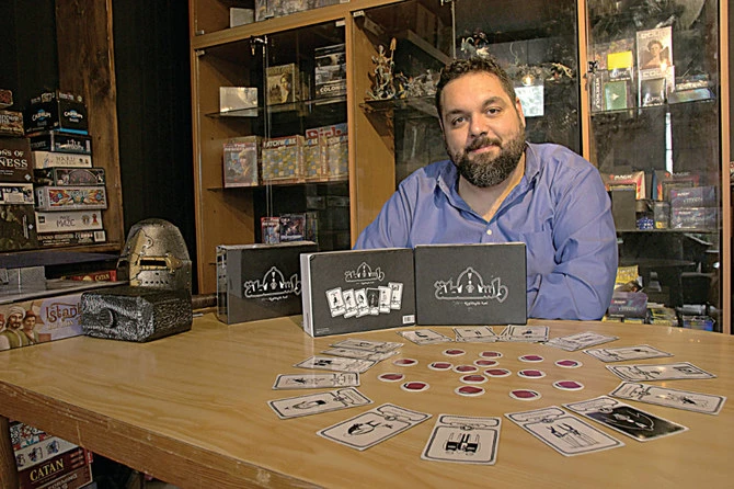 L'homme d'affaires libanais Elie Kesrouwany, créateur du jeu de société Wasta. (Photo de Firas Haidar pour Arab News)