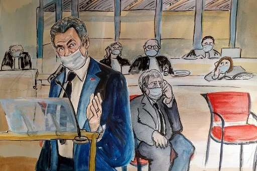 Reprise du procès pour corruption de l'ex-président français Nicolas Sarkozy