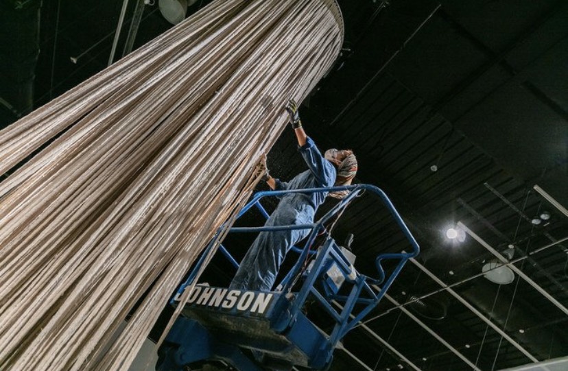 «Tasreeha» est une installation de six mètres de haut. (Phto fournie)