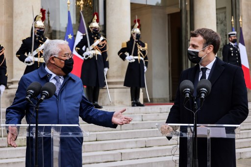 Cas contact de Macron, le Premier ministre portugais à l'isolement