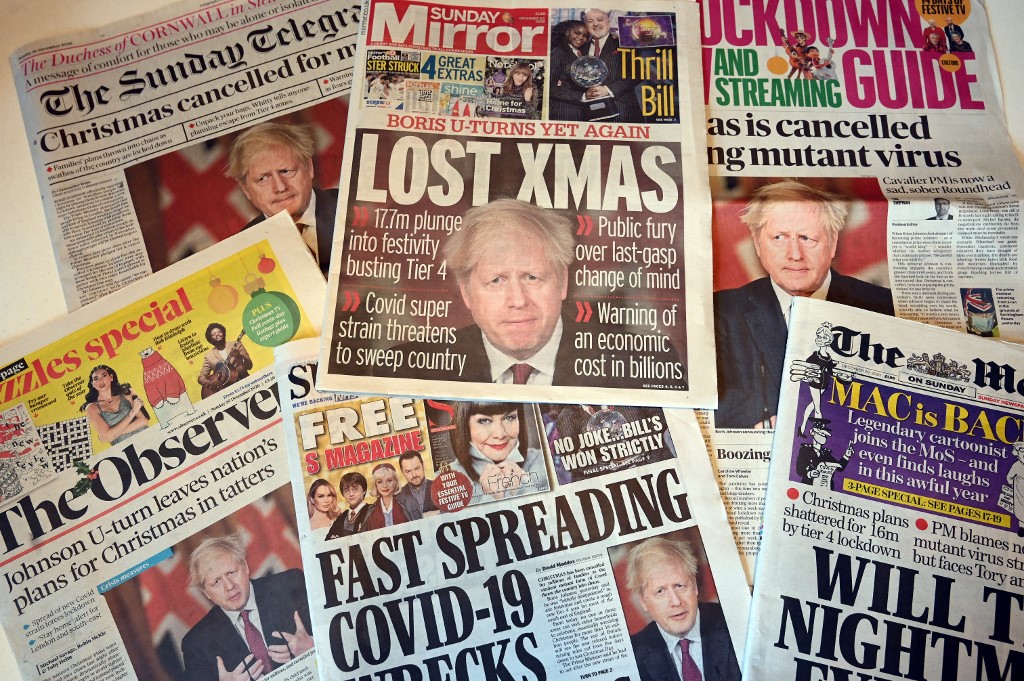 Un arrangement de quotidiens britanniques. (AFP)