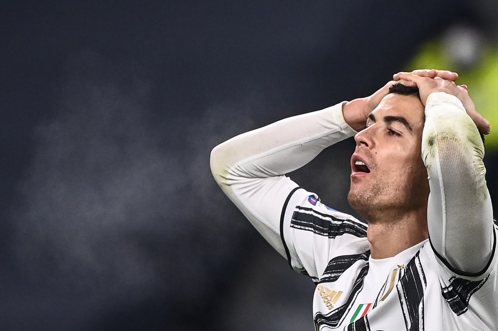 Cristiano Ronaldo au cours de la Serie A italienne du match de football Juventus vs Fiorentina. (AFP)
