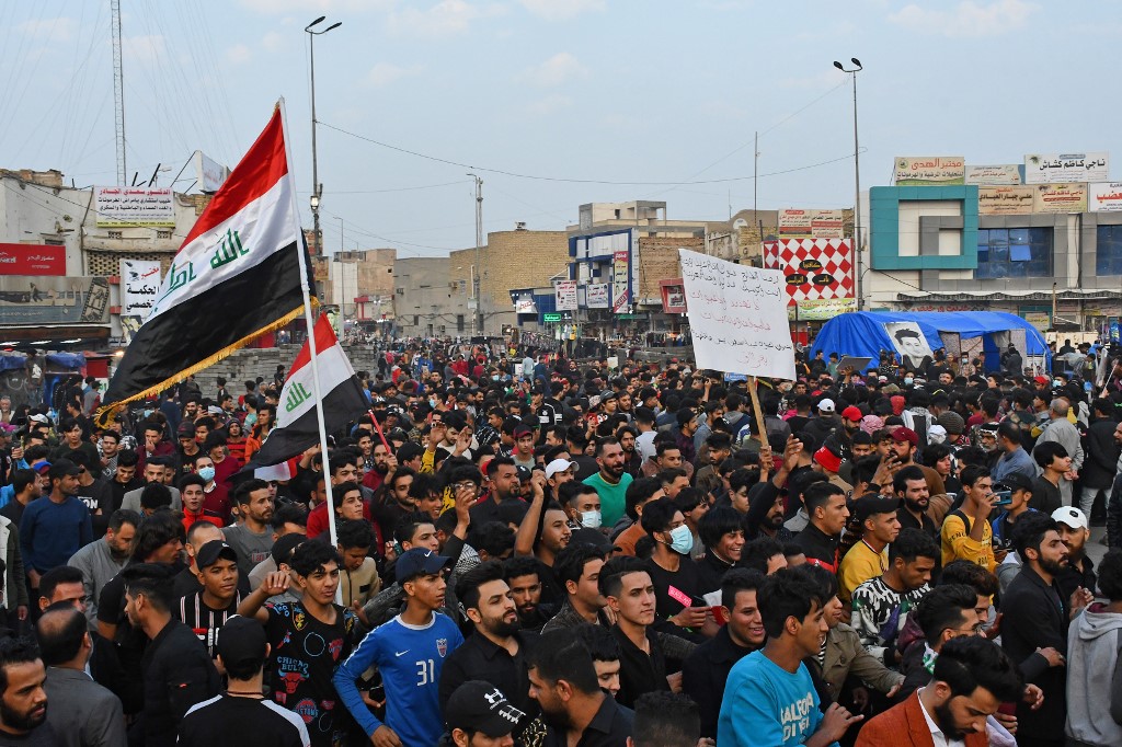 Des milliers d’irakiens dans la rue pour protester contre la mort de manifestants