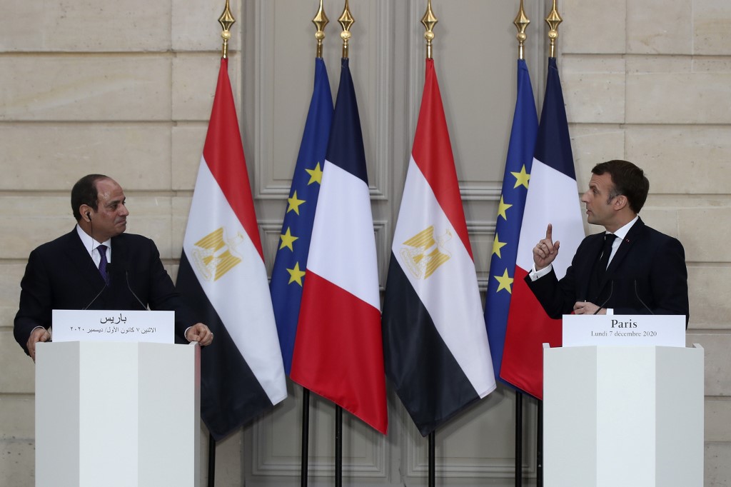 Rencontre entre Emmanuel Macron et son homologue égyptien, Abdel Fattah al-Sissi