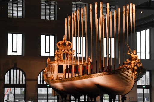 Le canot de l'Empereur retrouve tout son faste à Brest