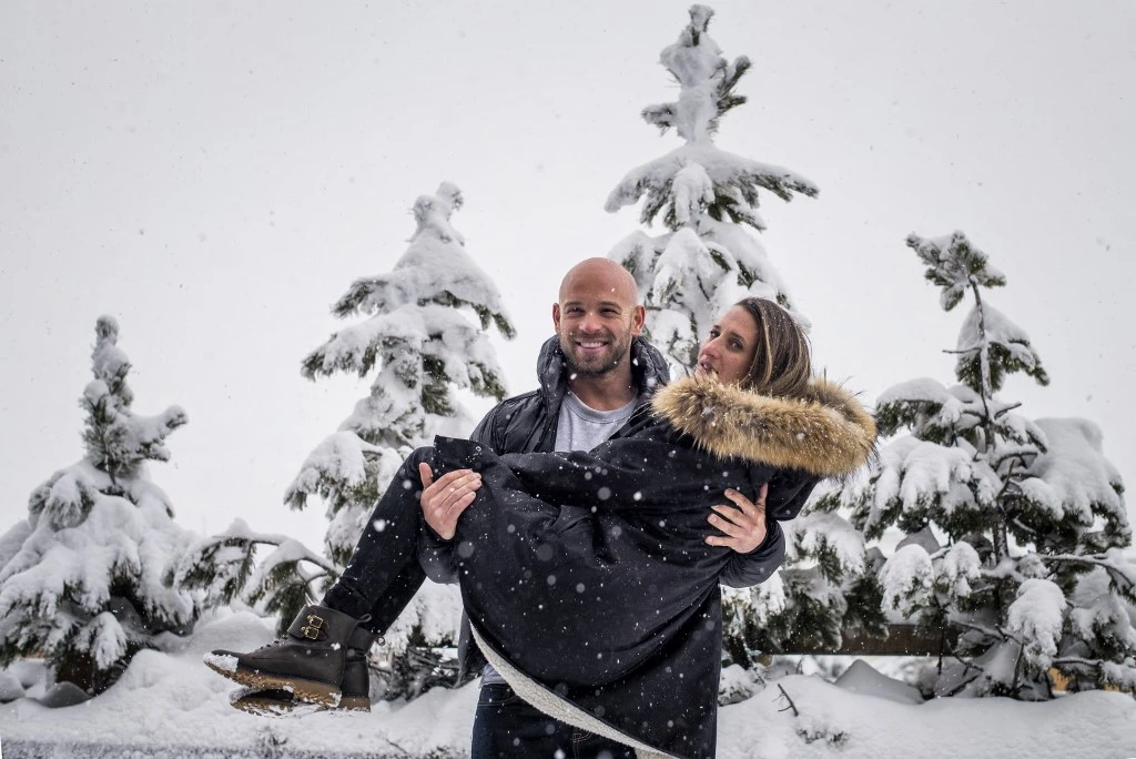 L'acteur français Franck Gastambide et l'actrice française Camille Cottin lors du 18e festival du film de comédie à l'Alpe d'Huez.(AFP)