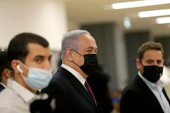 Le Premier ministre israélien Benjamin Netanyahu, à la knesset pour la dissoudre.(AP)