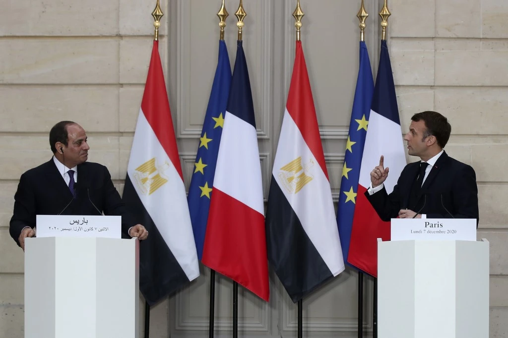 Rencontre entre Emmanuel Macron et son homologue égyptien, Abdel Fattah al-Sissi