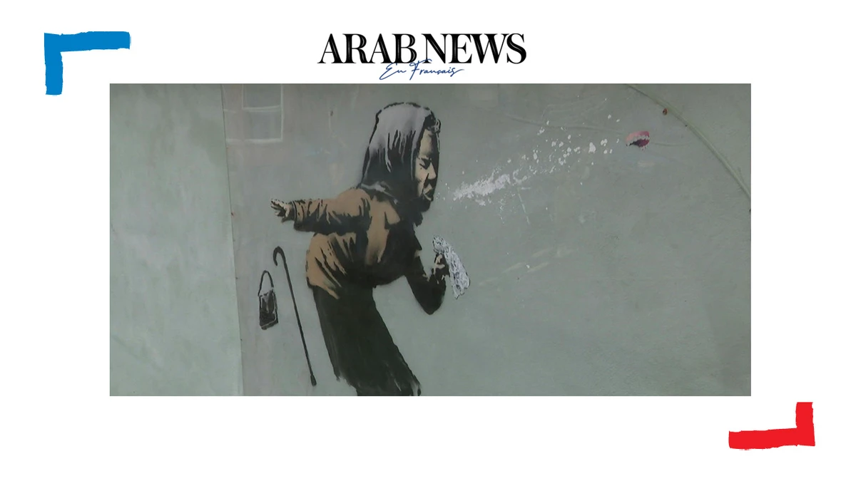 «Atchoum!!», la nouvelle oeuvre de Banksy sur un mur de Bristol