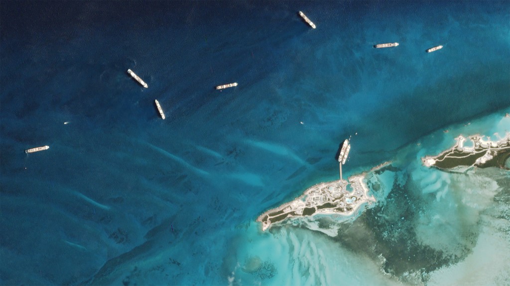 Vue aérienne des Bahamas. (AFP)