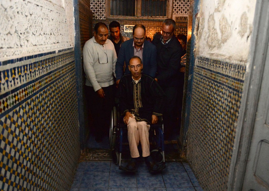 Maati Monjib, éminent universitaire marocain, militant des droits de l'homme et membre fondateur du Conseil de soutien du mouvement du 20 février pendant et après le printemps arabe. (AFP)