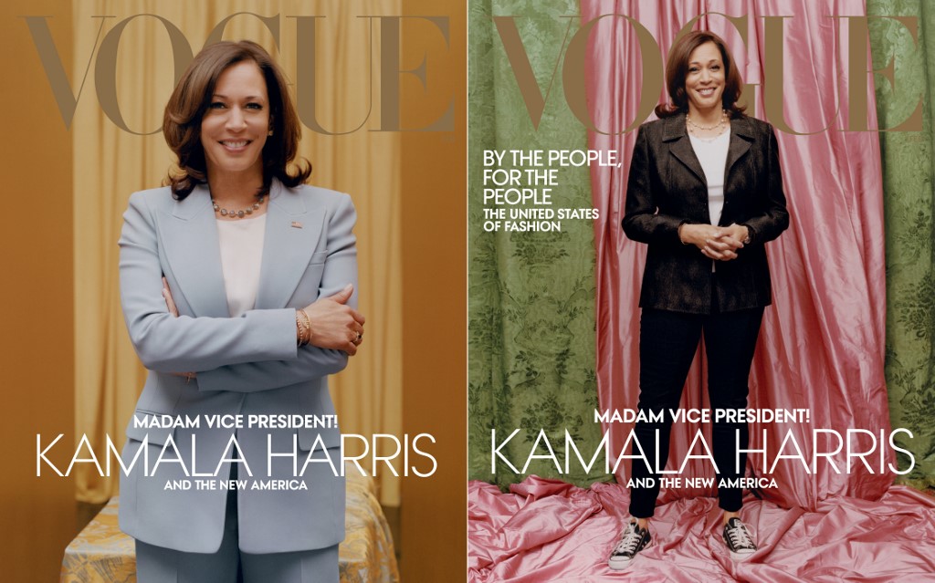 Les photos «relax» de Kamala dans «Vogue» font polémique, Anna Wintour se défend
