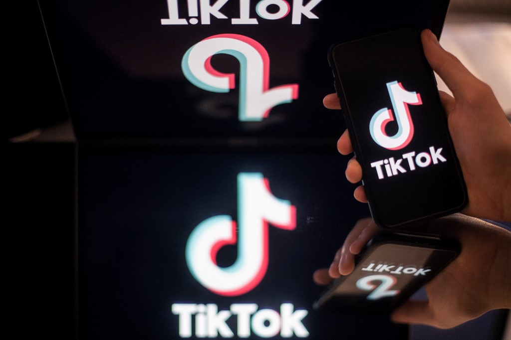 Le logo du réseau social chinois Tik Tok.(AFP)
