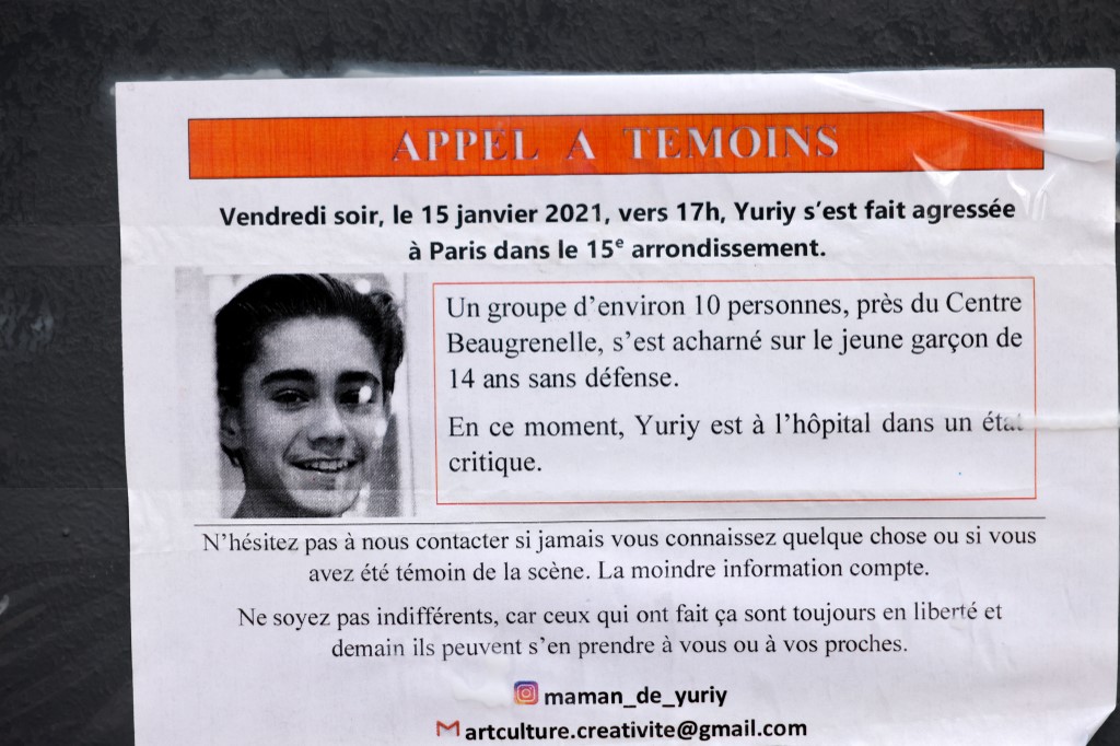 Tabassage de Yuriy: 9 jeunes mis en examen dont 5 pour «tentative d'assassinat»