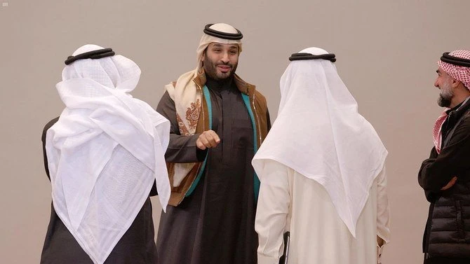 Le prince héritier Mohammed ben Salmane a livré un discours dans lequel il a présenté la stratégie du Fonds d'investissement public (PIF) pour les cinq années à venir. (SPA)
