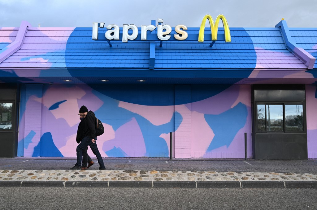 Le restaurant Mcdonald's lors de son inauguration dans un quartier prisé du nord de Marseille le 19 décembre 2020. (Photo, AFP)
