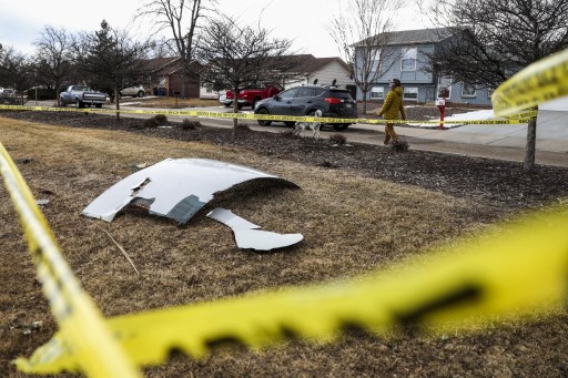 Pluie de débris d'un avion en difficulté sur Denver