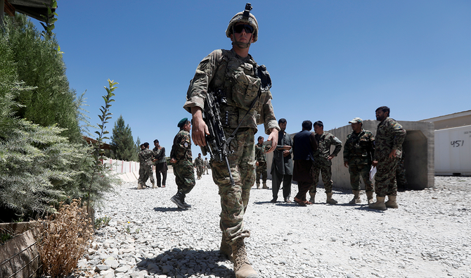 Un soldat américain surveille une base de l'armée nationale afghane dans la province de Logar, en Afghanistan. (Photo, Reuters/Fichier)