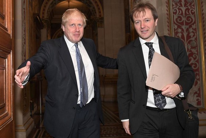 Boris Johnson rencontre Richard Ratcliffe, le mari de Nazanin Zaghari-Ratcliffe détenue en Iran, au Foreign & Commonwealth Office à Londres, en Grande-Bretagne, le 15 novembre 2017 (Reuters)